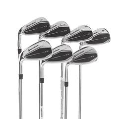 TaylorMade Qi Steel Mens Left Hand Irons 5-SW Regular - KBS Max MT 85 - Image 1