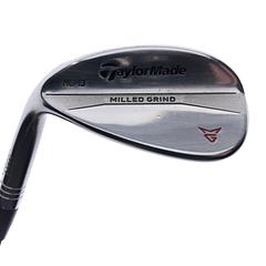 Used TaylorMade Milled Grind Satin Chrome Sand Wedge / 56 Deg / Stiff Flex / L-H - Image 1