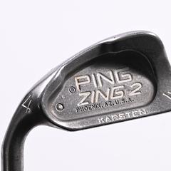 Left Hand Ping Zing 2 #4 Iron / 24 Degree / White Dot / Stiff Flex Ping JZ Red - Image 1