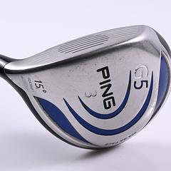 Left Hand Ping G5 #3 Wood / 15 Degree / Regular Flex Grafalloy ProLaunch Blue 75 - Image 2