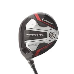 TaylorMade Stealth Plus Graphite Mens Left Hand Fairway 3 Wood 15* Stiff - HZRDUS Smoke RDX Red 75 - Image 1