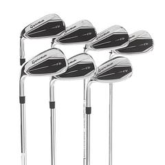 TaylorMade Qi Steel Mens Left Hand Irons 5-SW Regular - KBS Max MT 85 - Image 1