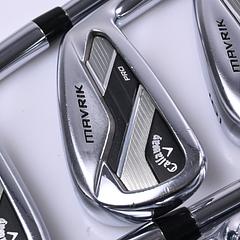 Callaway Mavrik Pro Irons / 4-PW+AW / Stiff Flex Elevate Tour Shafts - Image 1