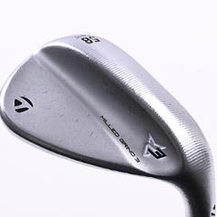 Taylormade Milled Grind 3 Chrome Lob Wedge / 58 Degree / Stiff Flex KBS Tour - Image 1