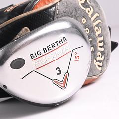 Left Hand Callaway Big Bertha Fusion #3 Wood / 15 Degree / Regular Flex Blue 65 - Image 6