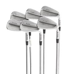 Ping iBlade Steel Mens Right Hand Irons 5-PW Red Dot 1* Flat Extra Stiff - Ping AWT 2.0 - Image 1