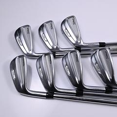 Left Hand Titleist T100 2021 Irons / 5-PW+50° / Stiff Flex AMT Tour White S300 - Image 2