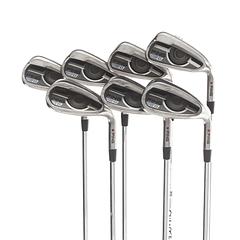 Ping G Series Steel Mens Right Hand Irons 6-SW+UW Orange Dot 2* Flat Regular - Ping AWT 2.0 - Image 2