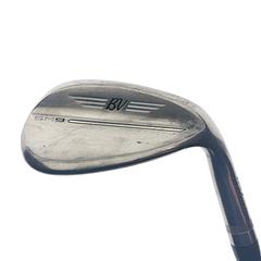 Used Titleist SM9 Brushed Steel Sand Wedge / 54.0 Degrees / X-Stiff Flex - Image 1
