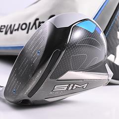 Left Hand Taylormade SIM Driver / 10.5 Degree / Stiff Flex HZRDUS Smoke Green 60 - Image 1