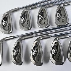 Ping i3+ Irons / 5-PW+GW+SW+LW / Green Dot / Stiff Flex Steel Shafts - Image 2