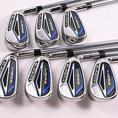 Cobra King F8 One Length Irons / 5-PW+SW / Regular Flex Aldila Rogue Pro 1.2.4 - Image 2