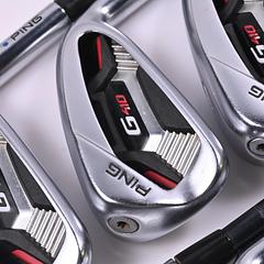 Ping G410 Irons / 5-PW / Blue Dot / Regular Flex Ping Alta CB Red Shafts - Image 1