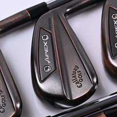 Callaway Apex Ai200 Brushed Copper Irons / 5-PW+GW / Stiff Flex Dynamic Gold Mid - Image 1
