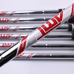 Left Hand Titleist T350 Irons / 5-PW+48° / Regular Flex AMT Red R300 Shafts - Image 5