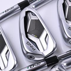 Ping G430 Irons / 5-PW / Green Dot / Regular Flex Ping AWT 2.0 Shafts - Image 1