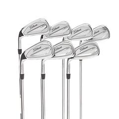 Titleist T350 Steel Mens Left Hand Irons 5-GW Regular - AMT Red R300 - Image 4