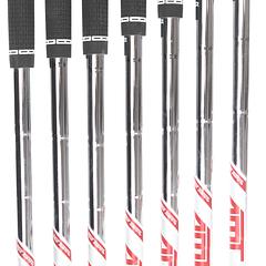 Titleist T350 Steel Mens Left Hand Irons 5-GW Regular - AMT Red R300 - Image 2