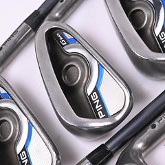 Ping GMax Irons / 5-PW+GW+SW / Black Dot / Regular Flex Ping CFS 70 Shafts - Image 1