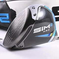 Left Hand Taylormade SIM2 Max Driver / 10.5 Degree / Regular Flex Tensei AV Raw - Image 1