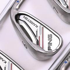 Ping Karsten 2014 Irons / 5-PW+SW / Blue Dot / Senior Flex Ping KS 401 Shafts - Image 1
