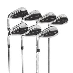 TaylorMade Qi Steel Mens Left Hand Irons 5-SW  Regular - KBS Max 85 - Image 1