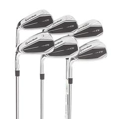 TaylorMade Qi Steel Mens Left Hand Irons 5-PW Regular - KBS Max MT 85 - Image 1
