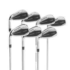 TaylorMade Qi Steel Mens Left Hand Irons 5-SW Regular - KBS Max MT 85 - Image 1