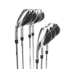 TaylorMade Qi Steel Mens Left Hand Irons 5-SW Regular - KBS Max MT 85 - Image 2