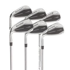 TaylorMade Qi Steel Mens Left Hand Irons 5-PW Regular - KBS Max MT 85 - Image 1