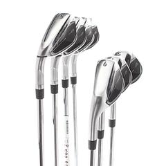 TaylorMade Qi Steel Mens Left Hand Irons 5-SW Regular - KBS Max 85 - Image 1