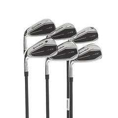 TaylorMade Qi Graphite Mens Left Hand Irons 5-PW Regular - Fujikura Ventus TR 6-R - Image 1