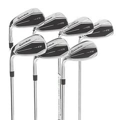 TaylorMade Qi Steel Mens Left Hand Irons 5-SW Regular - KBS Max MT 85 - Image 1