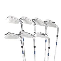 Titleist T350 2023 Steel Mens Left Hand Irons 5-GW Regular - True Temper AMT Red R300 - Image 4