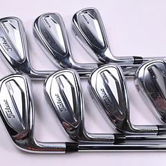Left Hand Titleist T350 Irons / 5-PW+GW / Regular Flex AMT Red R300 Shafts - Image 2
