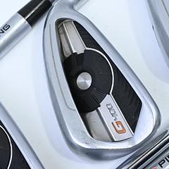 Ping G400 Irons / 5-PW+UW / Orange Dot / Stiff Flex Ping AWT 2.0 Shafts - Image 1