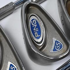 Ping G5 Irons / 4-PW / Black Dot / Stiff Flex Ping AWT Shafts - Image 1