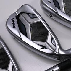 Left Hand Ping G430 Irons / 4-9i+45 / Green Dot / Regular Flex Ping AWT 2.0 - Image 1