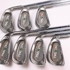 Ping Zing Irons / 4-PW / Green Dot / Stiff Flex Ping Shafts - Image 2