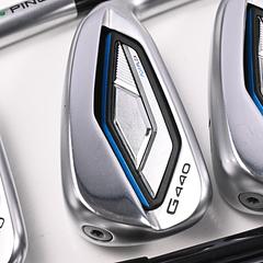 Ping G440 Irons / 5-PW+UW+52° / Green Dot / Regular Flex UST Mamiya Recoil DART - Image 1