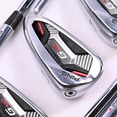 Ping G410 Irons / 5-PW+GW / Red Dot / Regular Flex Dynamic Gold 105 R300 Shafts - Image 1