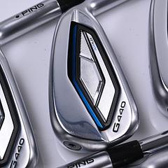 Ping G440 Irons / 5-PW+UW+56° / Black Dot / Regular Flex Ping AWT 3.0 Shafts - Image 1