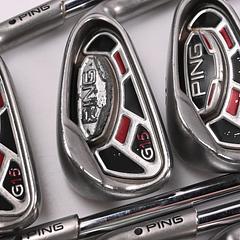 Ping G15 Irons / 4-PW+SW+LW / Black Dot / Regular Flex Ping AWT Shafts - Image 1