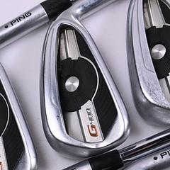 Ping G400 Irons / 5-PW+UW+SW / Black Dot / Regular Flex Ping AWT 2.0 Shafts - Image 1
