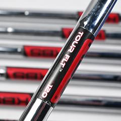 Cobra King F7 One Length Irons / 4-PW / Stiff Flex KBS Tour FLT 120 Steel Shafts - Image 5