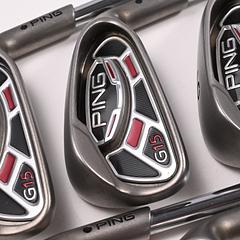 Ping G15 Irons / 4-PW+SW / Black Dot / Regular Flex Ping AWT Shafts - Image 1