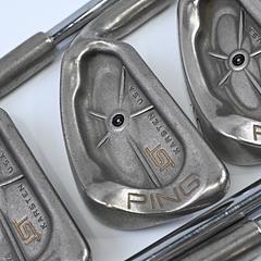 Ping ISI Nickel Irons / 3-PW+SW / Black Dot / Stiff Flex Ping JZ Cushin Shafts - Image 1