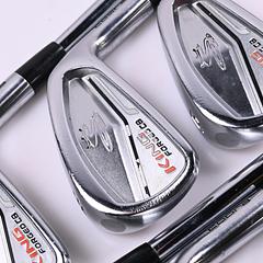Cobra King Forged CB Silver Irons / 4-PW / Stiff Flex Project X LZ 120 Shafts - Image 1