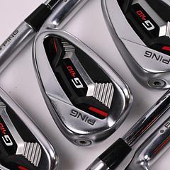 Ping G410 Irons / 7-PW+GW+SW / Green Dot / Stiff Flex N.S.Pro Modus³ Tour 105 - Image 1