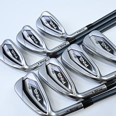 Left Hand Ping G425 Irons / 4-PW / Black Dot / Senior Flex Ping Alta CB Slate - Image 2